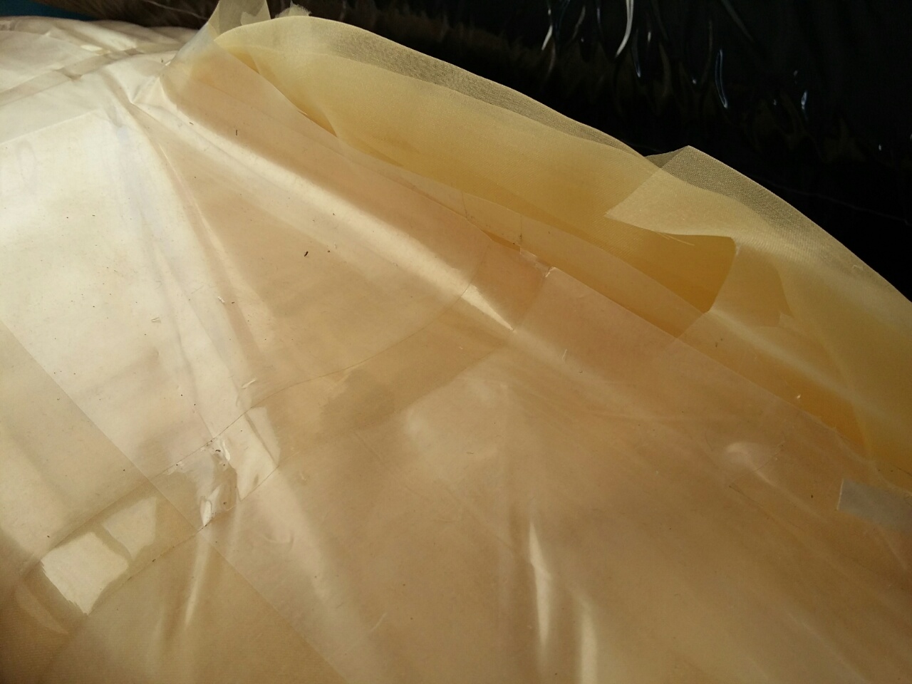 Yellow organza 3.15m.
