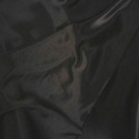 Heavy black satin polyester