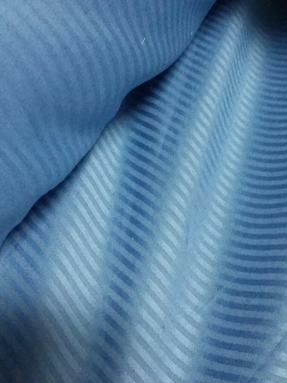 Blue herringbone shirting