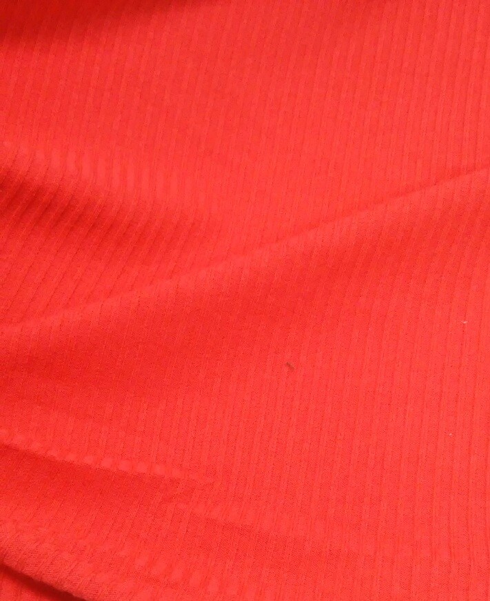 κόκκινο ελαστικό ριγέ πλεκτό