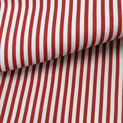 Red stripes Poplin