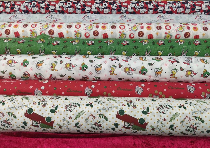 Ποπλίνα Disney licenced Xmas samples Ifasmata123.gr  Ποπλίνα Disney licenced Xmas samples